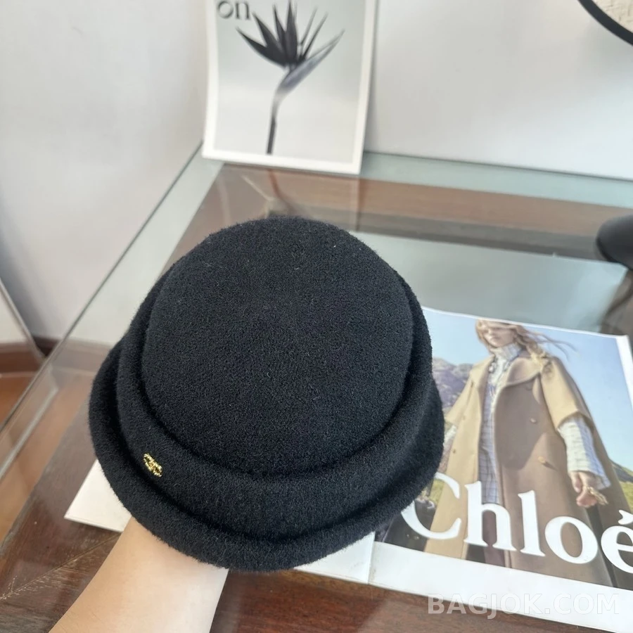 샤넬 샤넬 로고 울 모자 상세 이미지