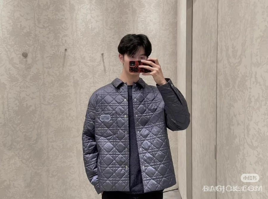 디올 디올 블랙 퀼팅 까나쥬 패치 오버셔츠 자켓 상세 이미지