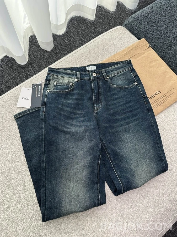 디올 디올 빈티지 워시드 스트레이트 데님 팬츠 상세 이미지