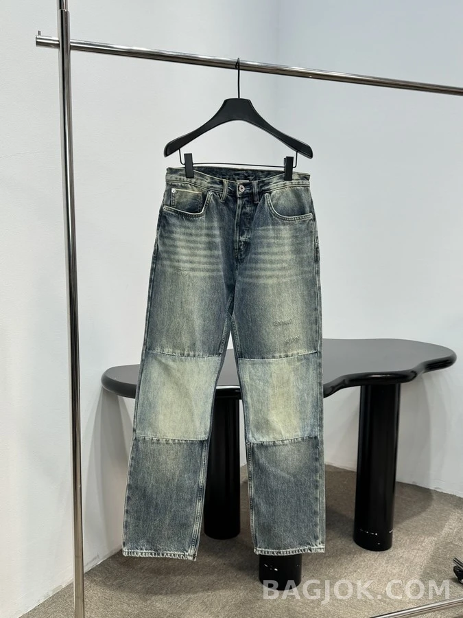 디올 디올 빈티지 워싱 패치워크 데님 팬츠 상세 이미지