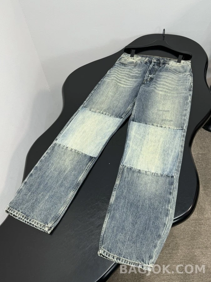 디올 디올 빈티지 워싱 패치워크 데님 팬츠 상세 이미지