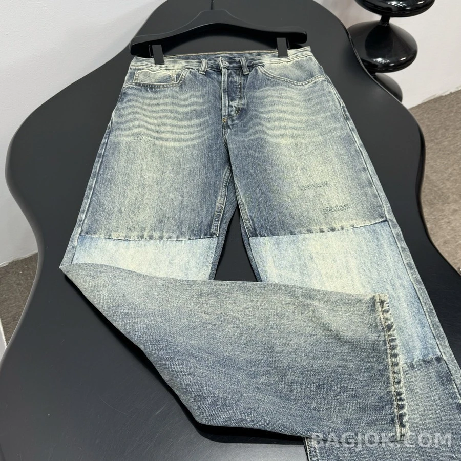디올 디올 빈티지 워싱 패치워크 데님 팬츠 상세 이미지