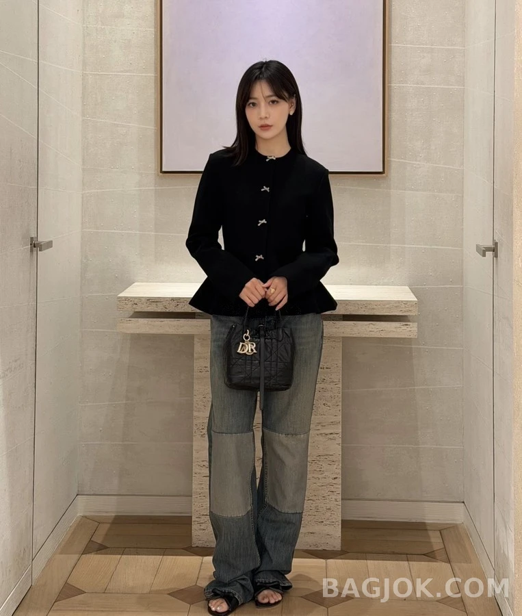 디올 디올 빈티지 워싱 패치워크 데님 팬츠 상세 이미지