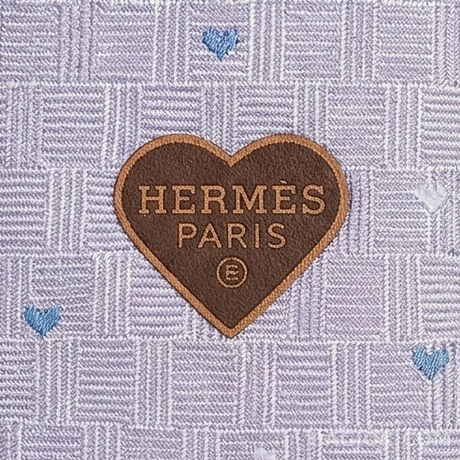 에르메스 에르메스 하트 패치 실크 넥타이 상세 이미지