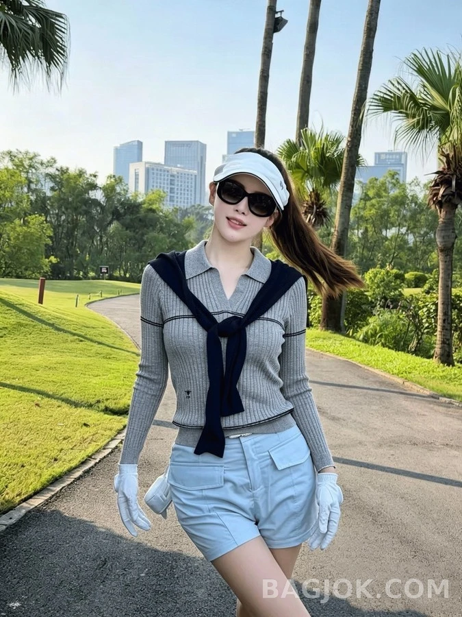 디올 디올 세일러 카라 비 자수 긴팔 티셔츠 상세 이미지