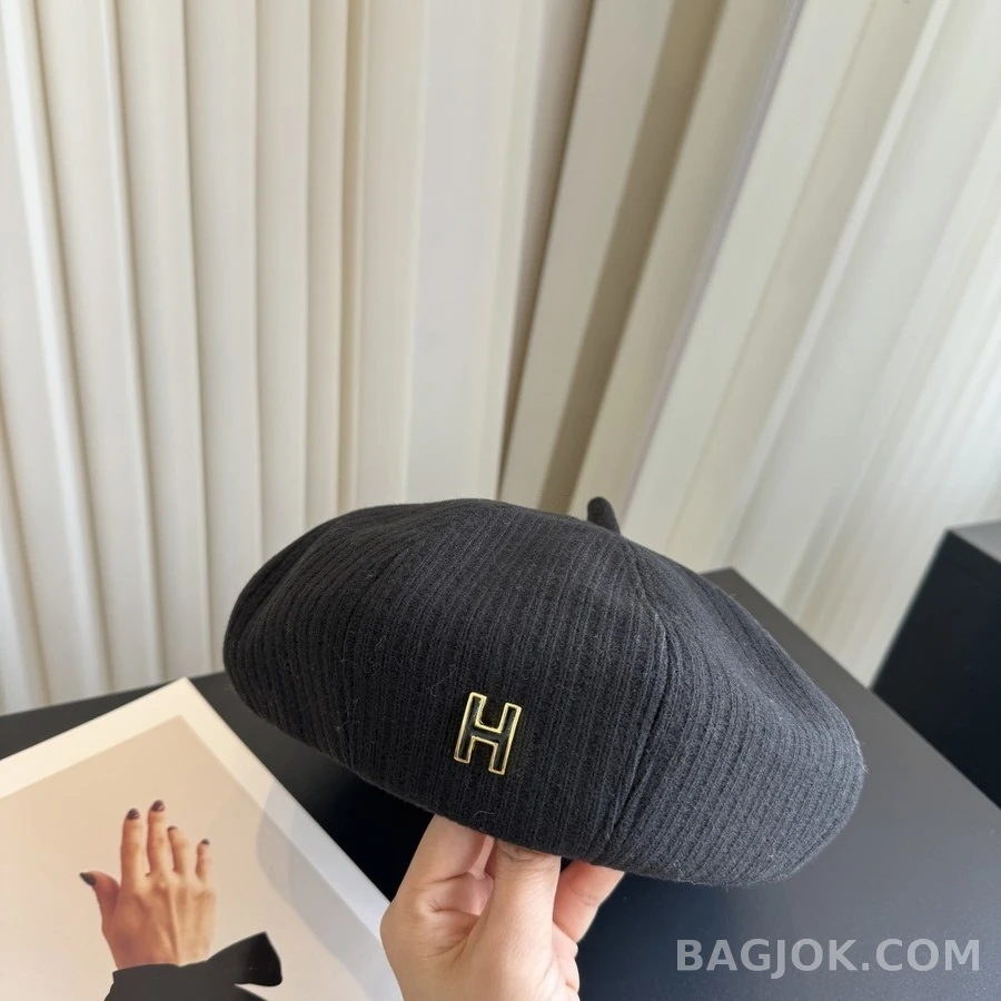 에르메스 에르메스 H 로고 베레모 상세 이미지
