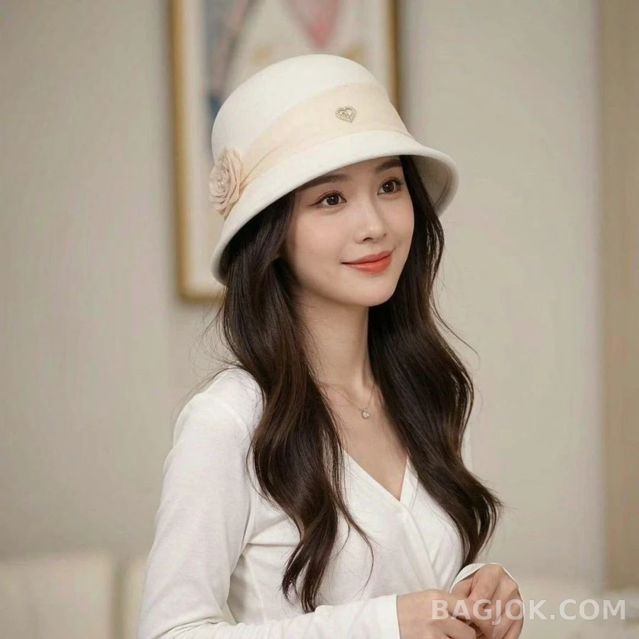 샤넬 샤넬 캐시미어 플라워 버킷햇 상세 이미지