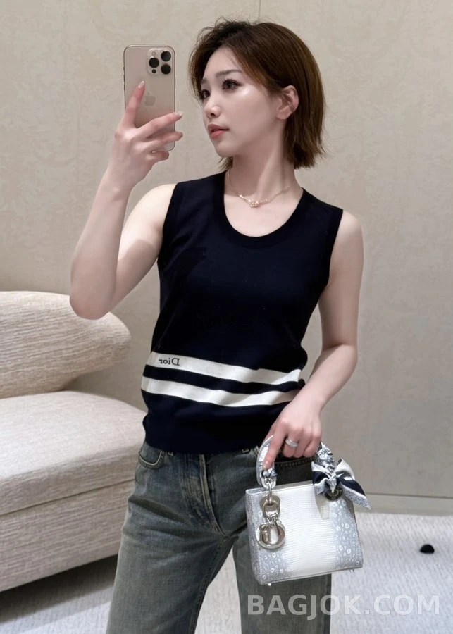 디올 디올 스트라이프 니트 베스트 상세 이미지