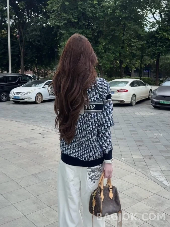 디올 디올 스트라이프 로고 니트 스웨터 상세 이미지