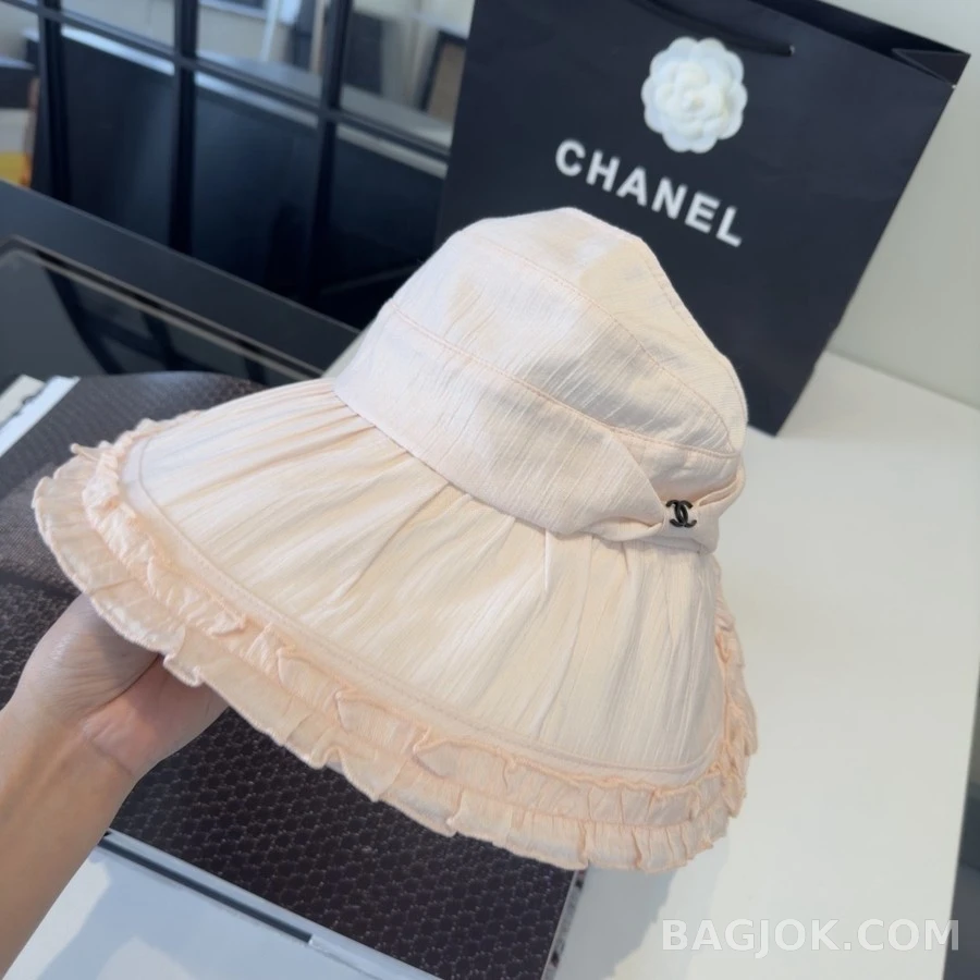 샤넬 샤넬 프릴 플리츠 버킷햇 상세 이미지