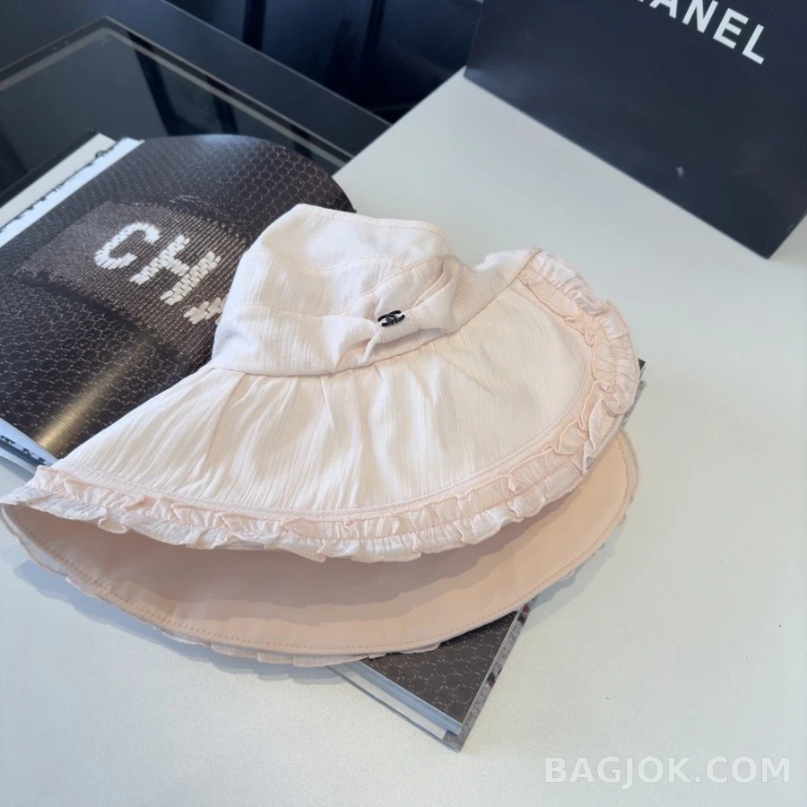샤넬 샤넬 프릴 플리츠 버킷햇 상세 이미지