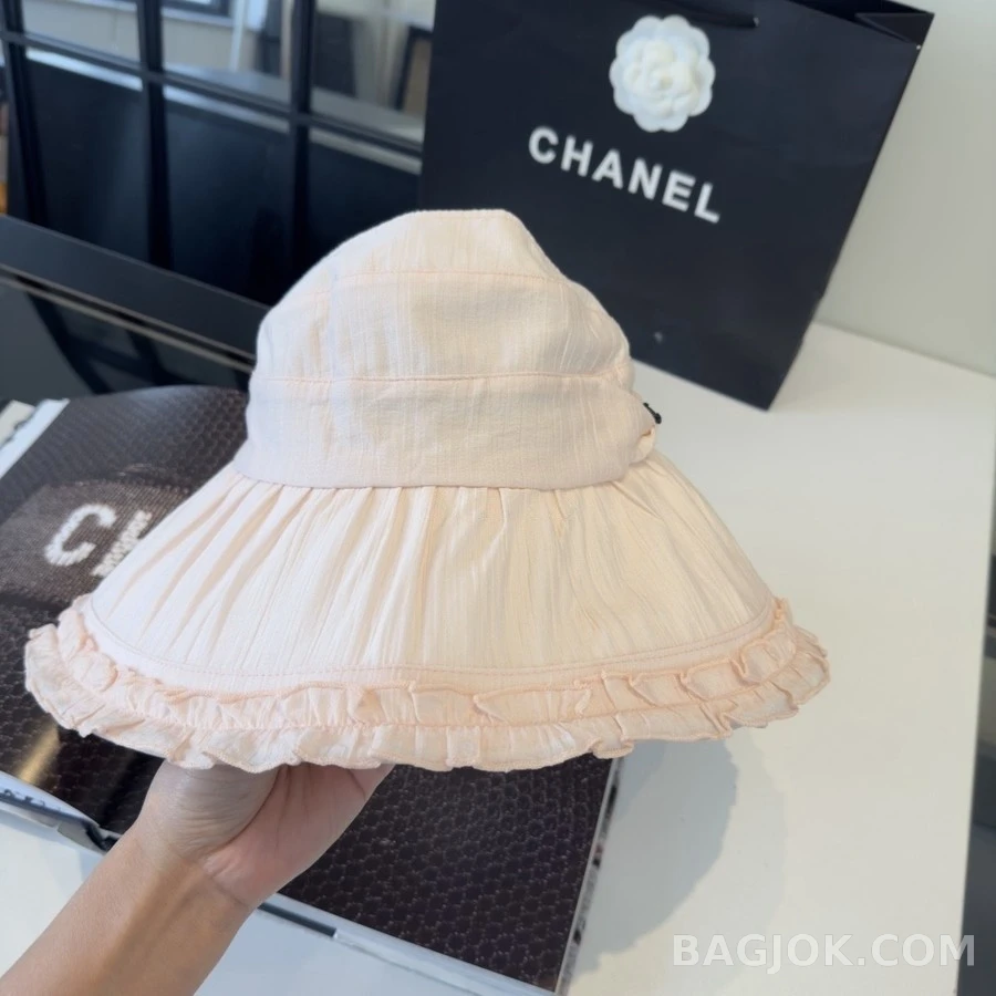 샤넬 샤넬 프릴 플리츠 버킷햇 상세 이미지