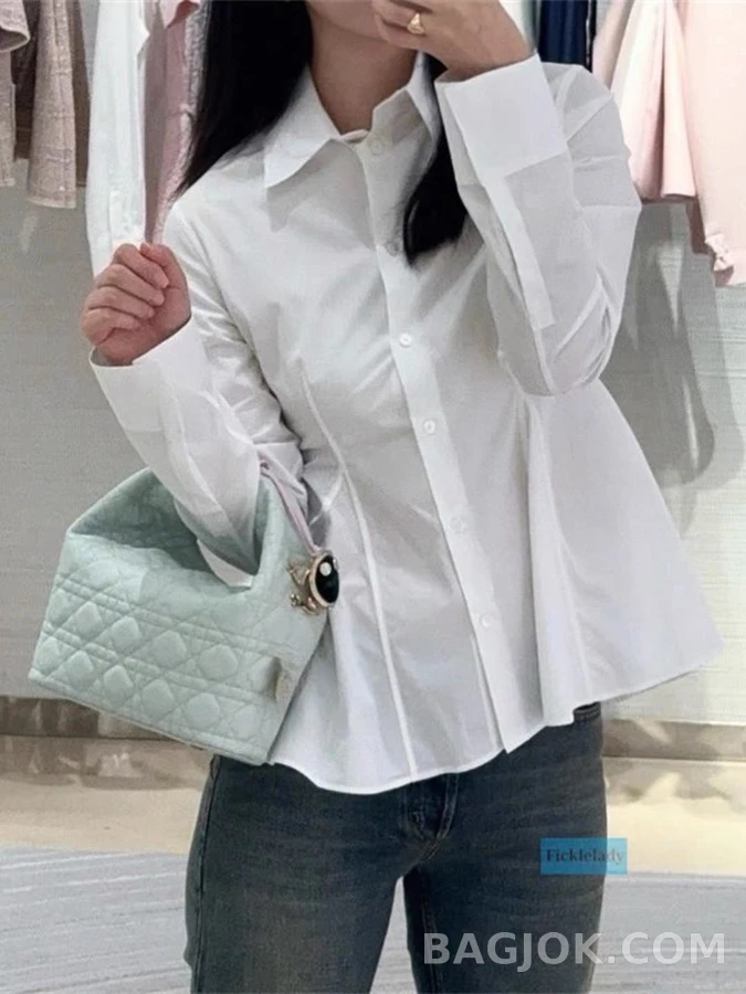 디올 디올 슬림핏 긴팔 셔츠 상세 이미지