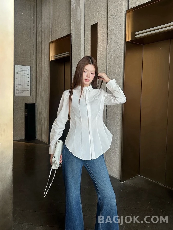 디올 디올 슬림핏 엠블럼 셔츠 상세 이미지
