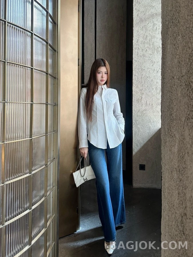 디올 디올 슬림핏 엠블럼 셔츠 상세 이미지