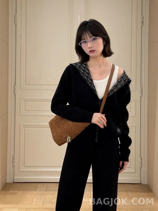 디올 디올 안감 모노그램 후드 집업 상세 이미지