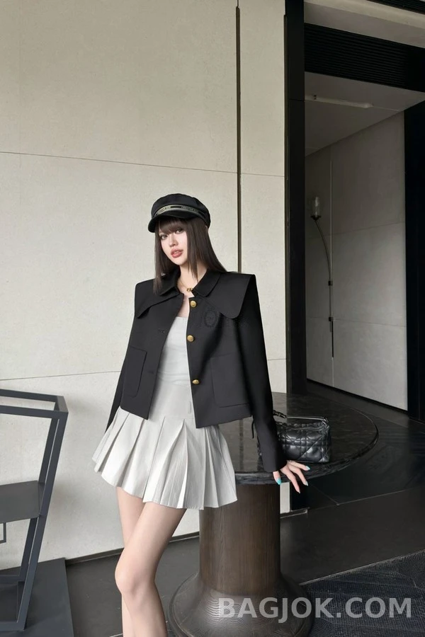 디올 디올 엠블럼 자수 세일러 칼라 자켓 상세 이미지