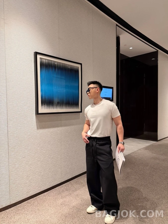 디올 디올 오브리크 자카드 와이드 팬츠 상세 이미지