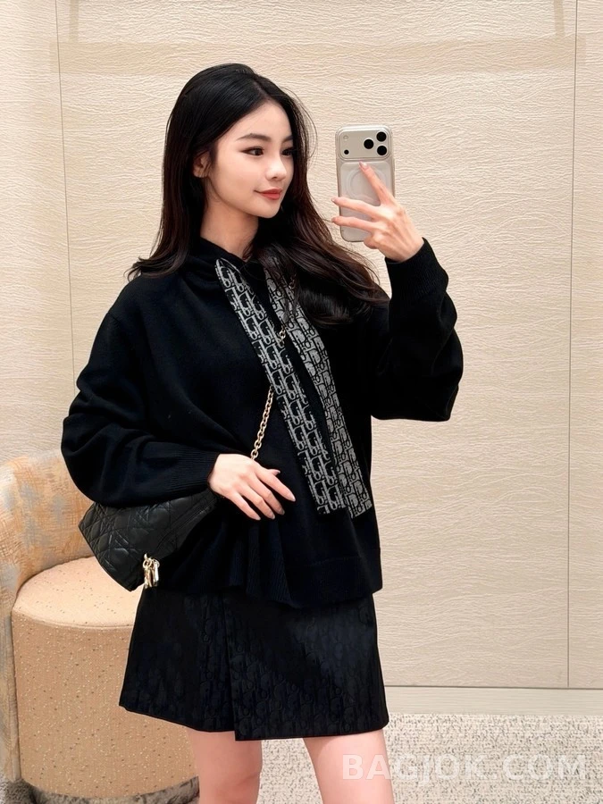 디올 디올 오블리크 드로스트링 후드 맨투맨 상세 이미지