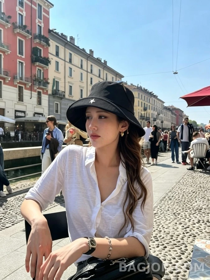 샤넬 샤넬 별 자수 버킷햇 상세 이미지