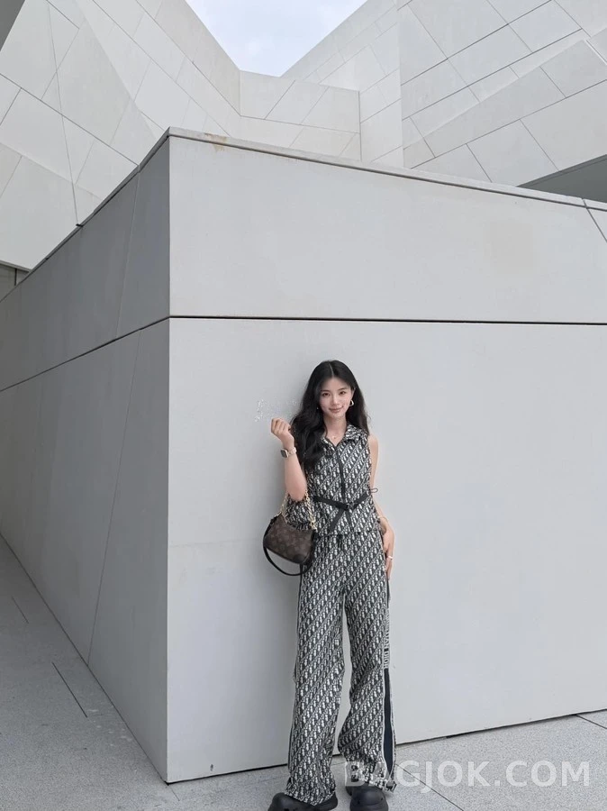 디올 디올 오블리크 모노그램 후드 슬리브리스 상세 이미지