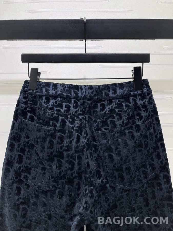 디올 디올 오블리크 벨벳 와이드 팬츠 상세 이미지