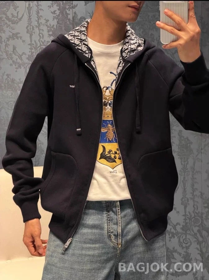 디올 디올 오블리크 안감 후드 집업 상세 이미지
