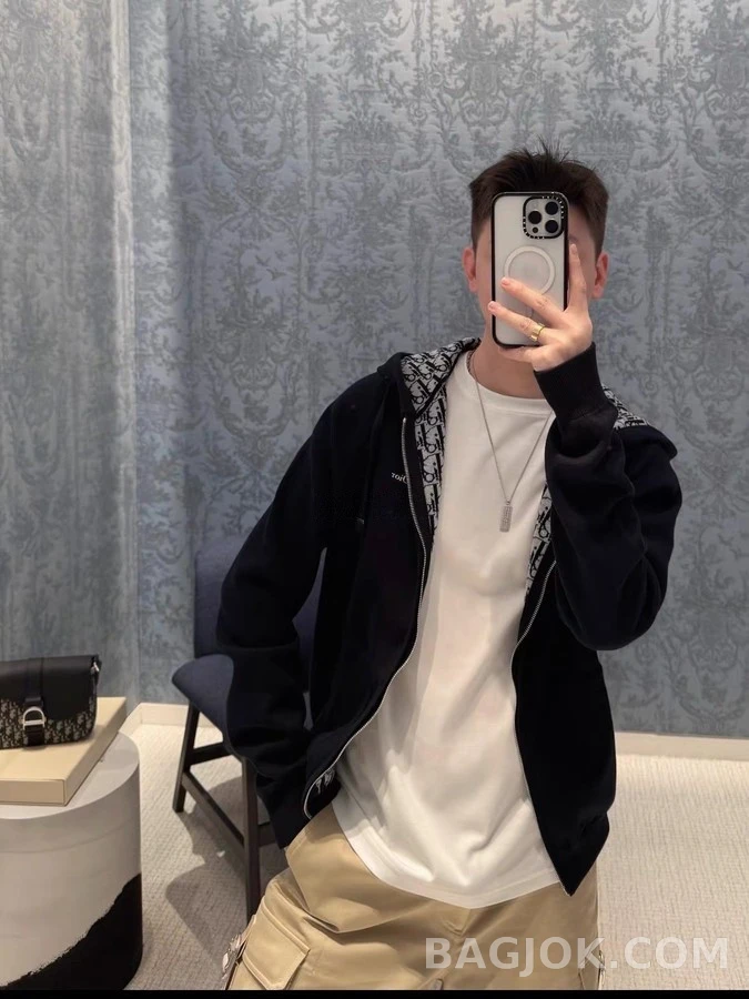 디올 디올 오블리크 안감 후드 집업 상세 이미지