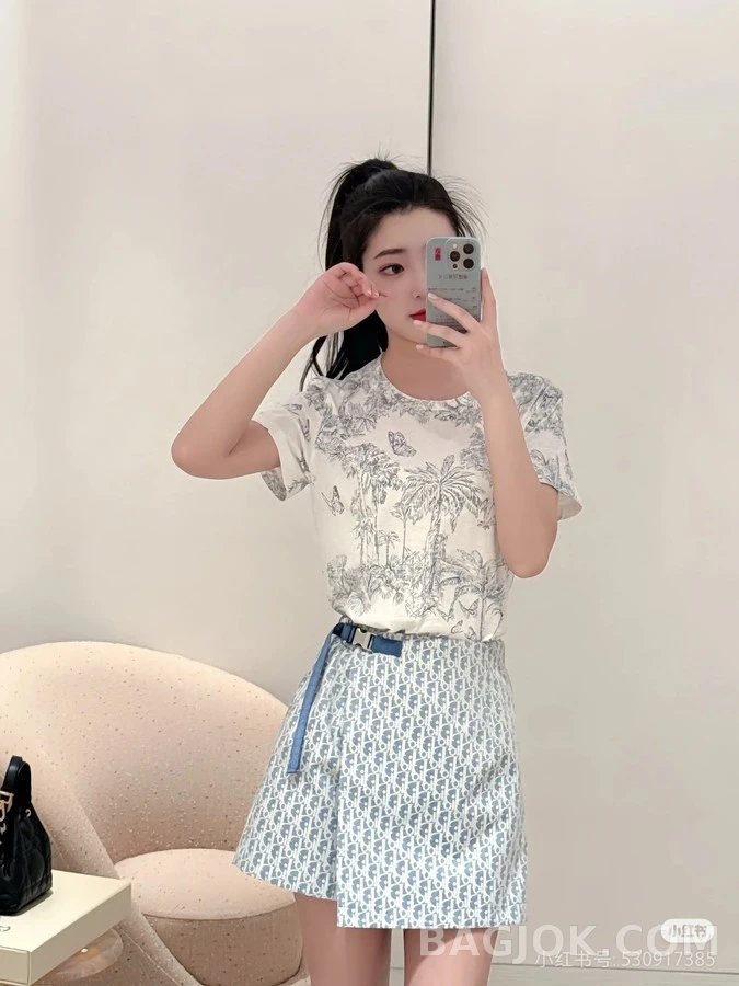 디올 디올 오블리크 자카드 스커트 팬츠 상세 이미지