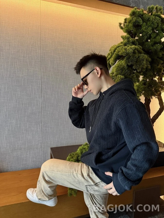 디올 디올 오블리크 자카드 후드 상세 이미지