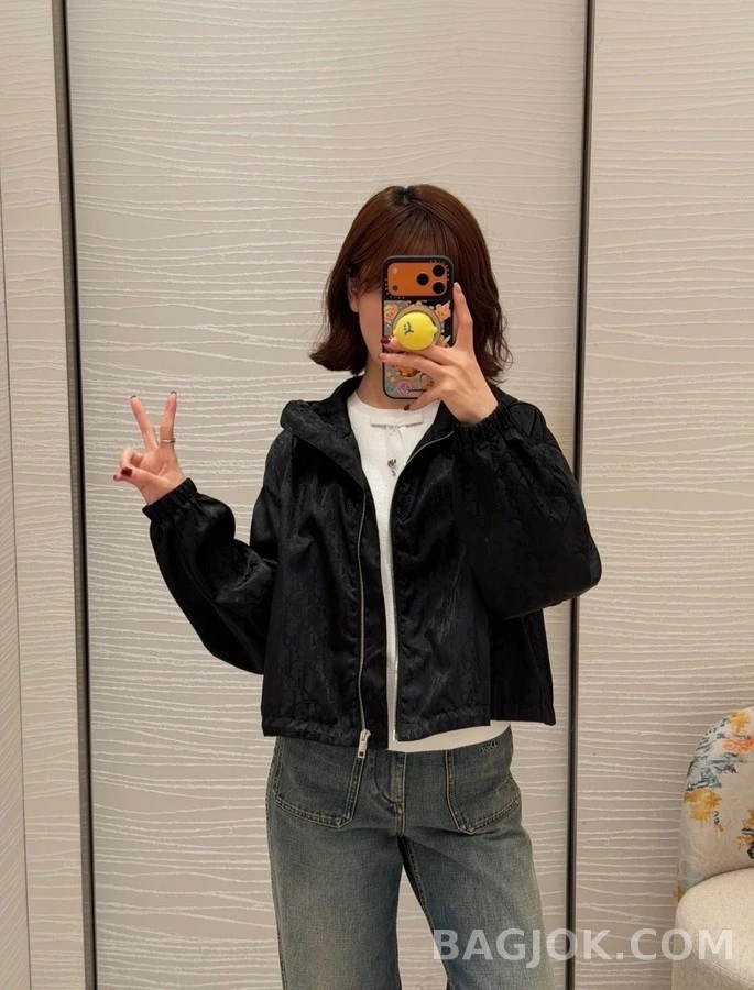 디올 디올 오블리크 자카드 후드 재킷 상세 이미지