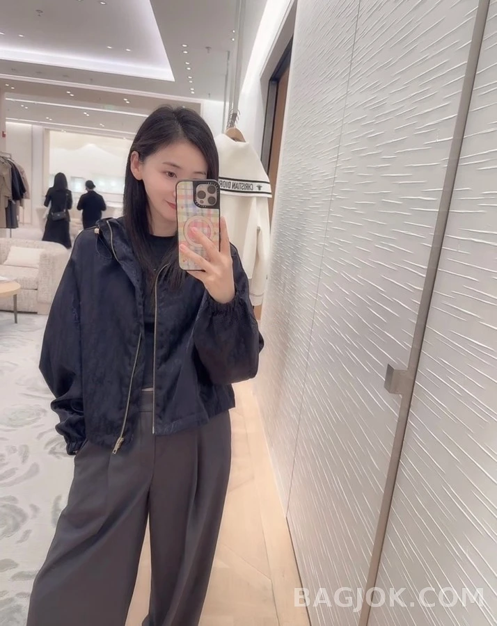 디올 디올 오블리크 자카드 후드 재킷 상세 이미지