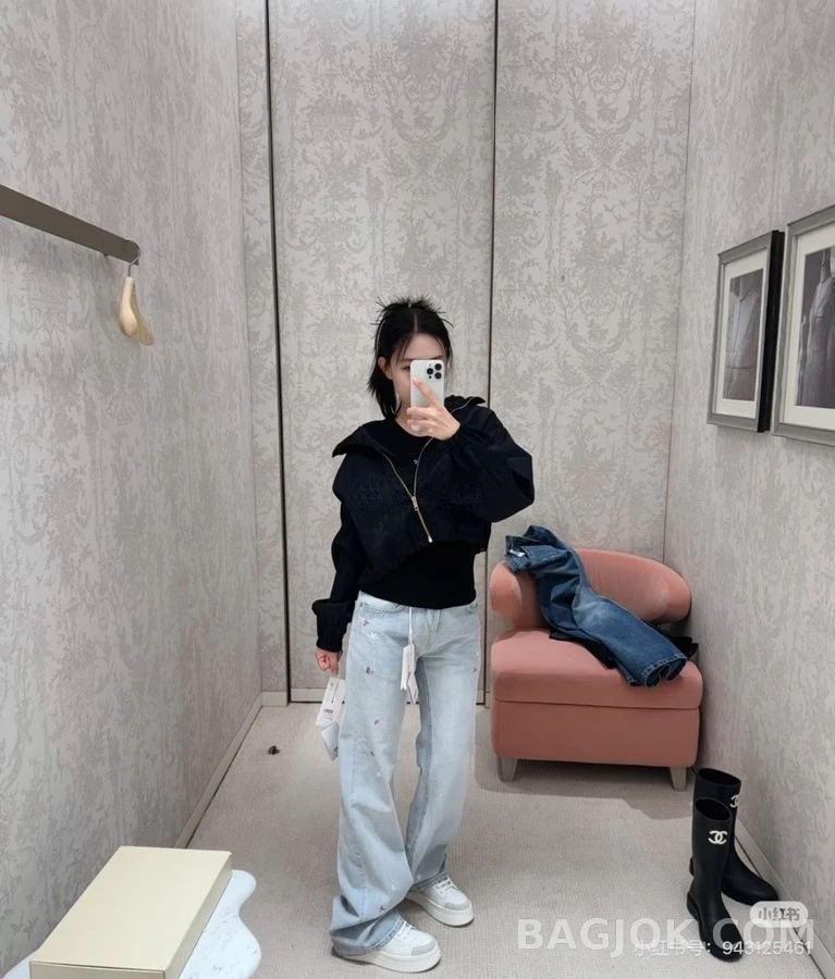 디올 디올 오블리크 자카드 후드 재킷 상세 이미지