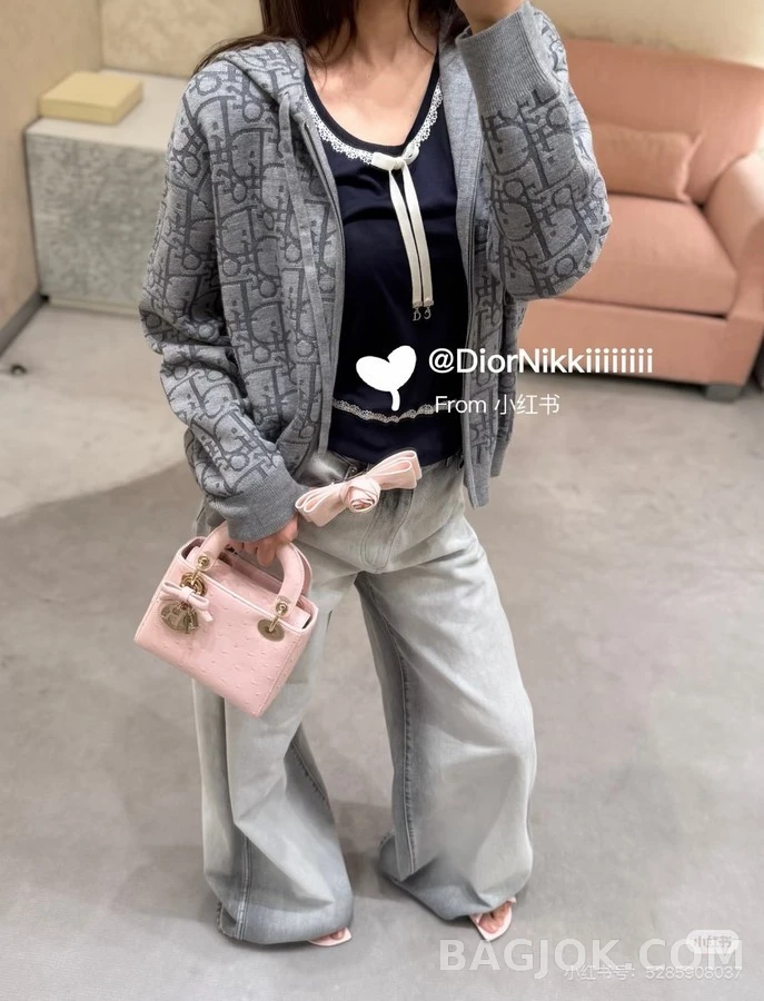 디올 디올 오블리크 패턴 집업 후드 상세 이미지