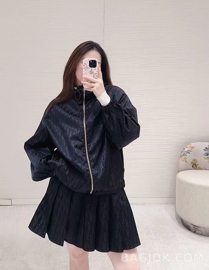 디올 디올 오블리크 패턴 플리츠 스커트 상세 이미지