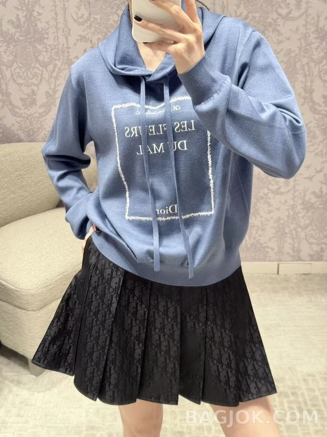 디올 디올 오블리크 패턴 플리츠 스커트 상세 이미지