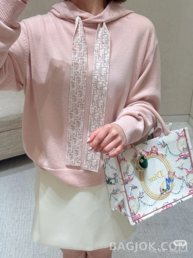 디올 디올 오블리크 후드 긴팔 티셔츠 상세 이미지