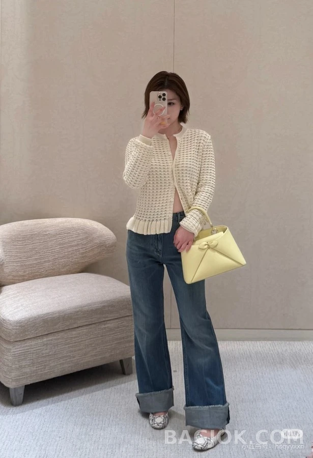 디올 디올 와플 러플 니트 가디건 상세 이미지