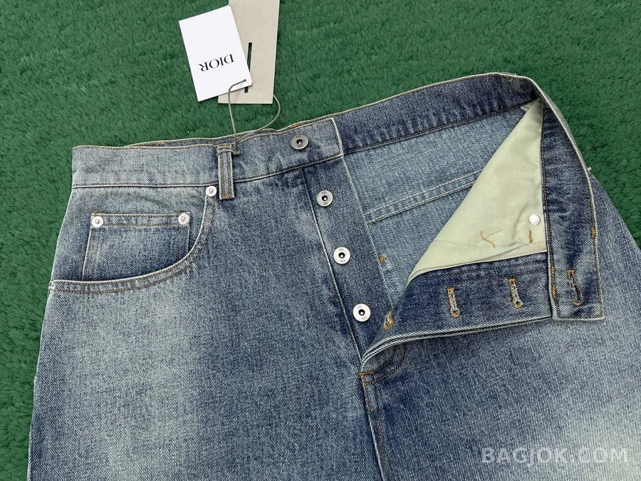디올 디올 워싱 패치워크 데님 팬츠 상세 이미지