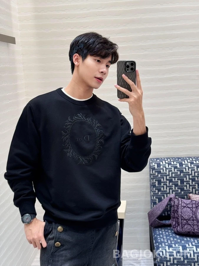 디올 디올 월계관 로고 맨투맨 상세 이미지