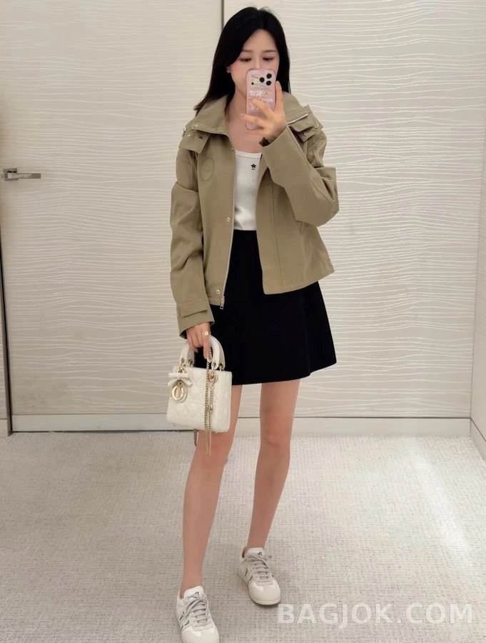 디올 디올 자수 탈착 후드 집업 상세 이미지