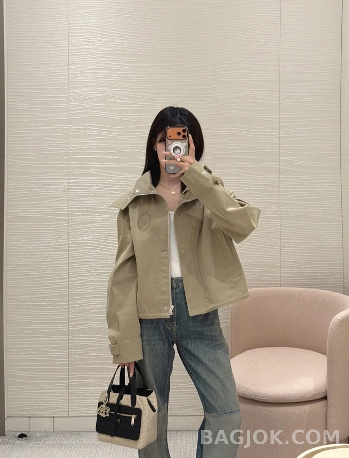 디올 디올 자수 탈착 후드 집업 상세 이미지