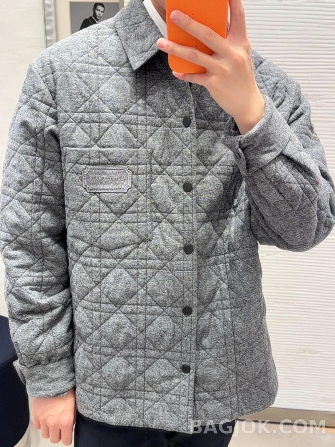 디올 디올 자수 패치 셔츠형 재킷 상세 이미지