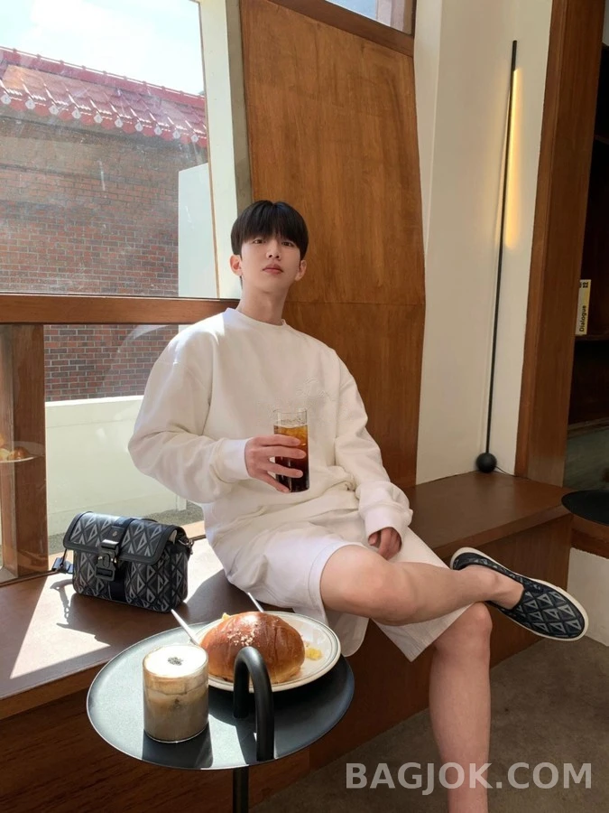 디올 디올 자카드 로고 맨투맨 상세 이미지