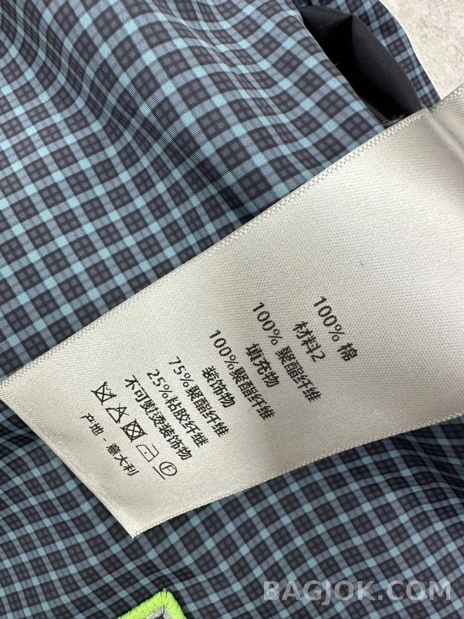 디올 디올 체크 패턴 셔츠 자켓 상세 이미지