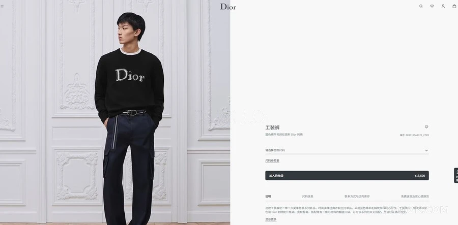 디올 디올 카고 팬츠 상세 이미지