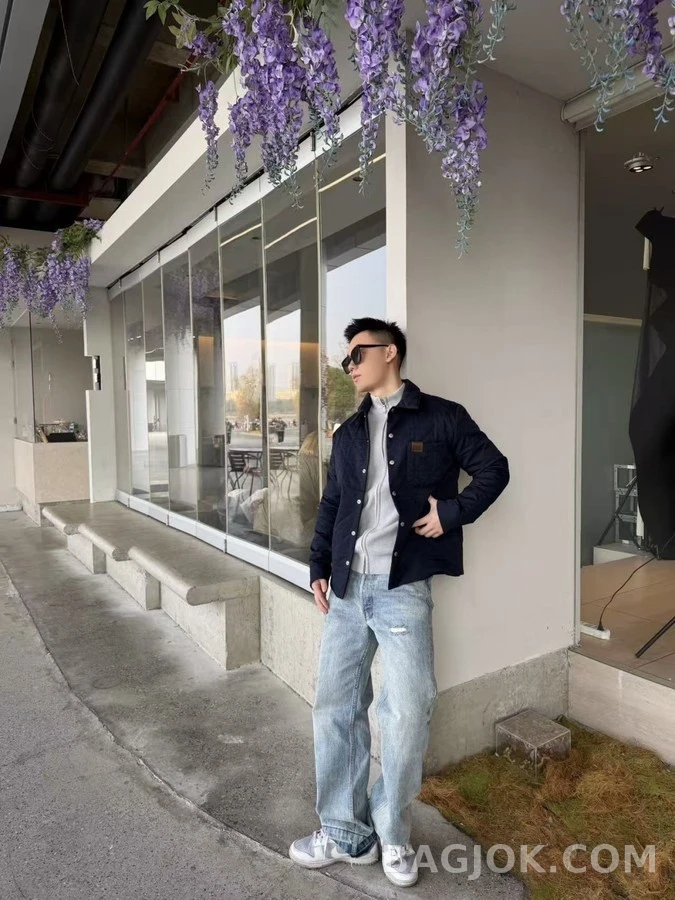 디올 디올 카나쥬 퀼팅 패치 셔츠 상세 이미지