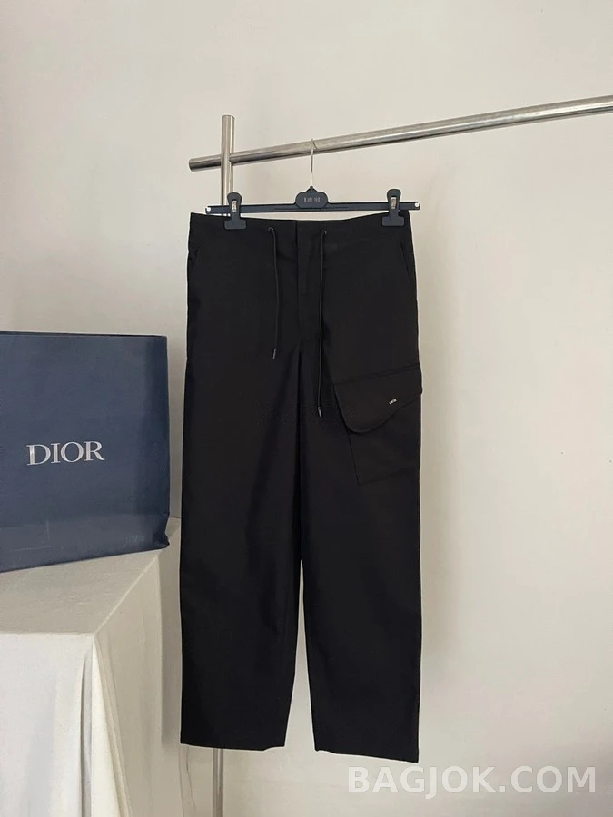 디올 디올 코튼 드로스트링 카고 팬츠 상세 이미지