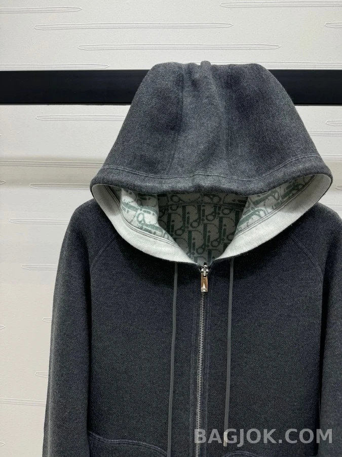 디올 디올 클래식 모노그램 후드 집업 상세 이미지