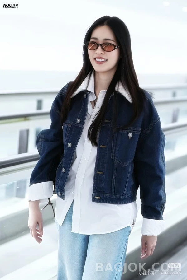 디올 디올 탈부착 퍼 칼라 데님 자켓 상세 이미지